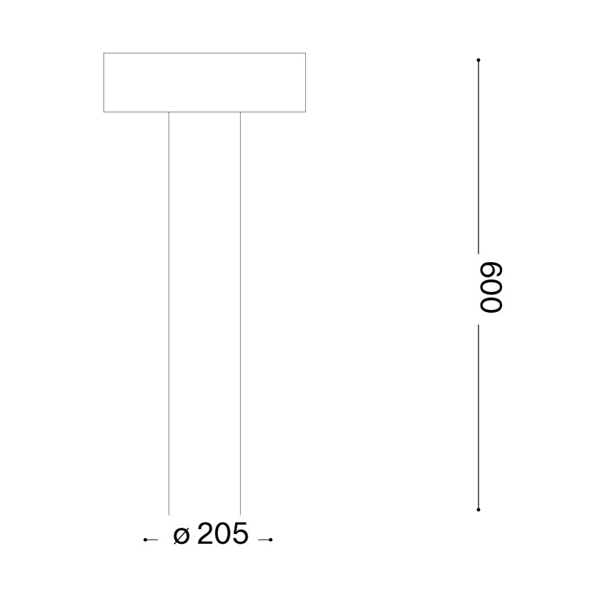 Ideal Lux - Zunanja svetilka 4xG9/15W/230V 60 cm IP44 rjava