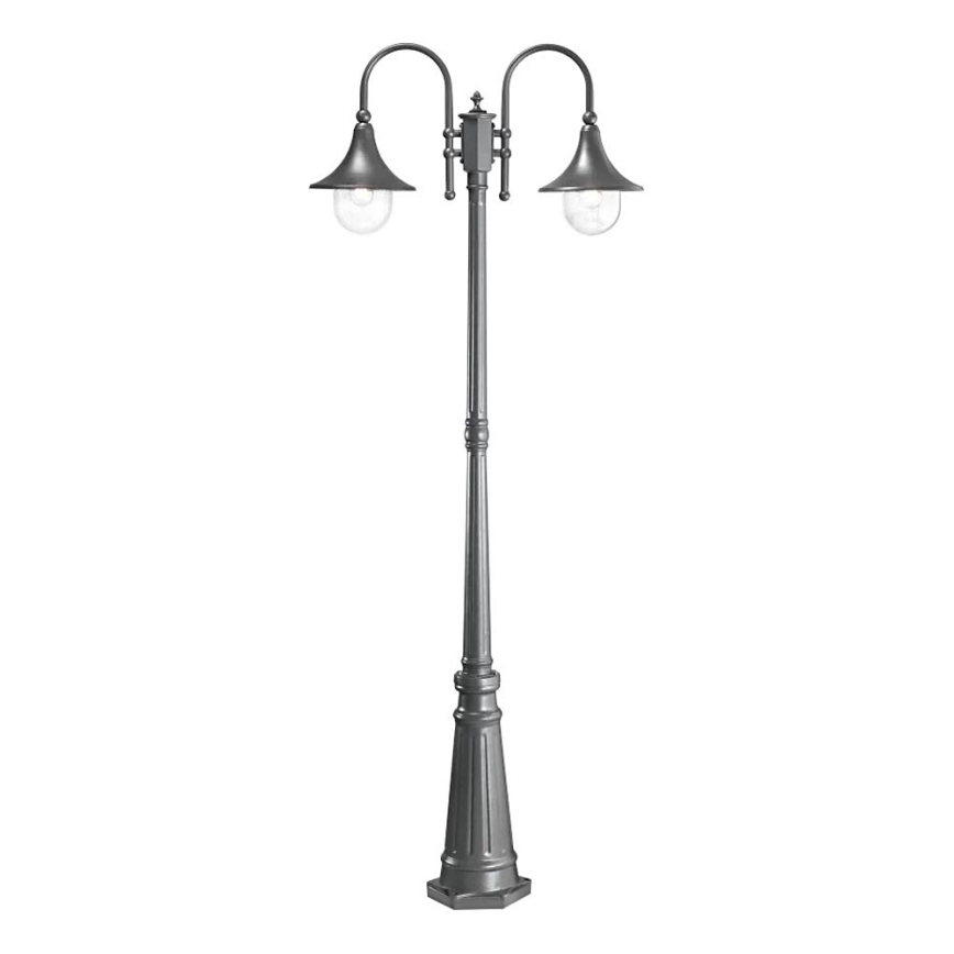 Ideal Lux - Zunanja svetilka CIMA 2xE27/52W/230V 216 cm IP43 antracit