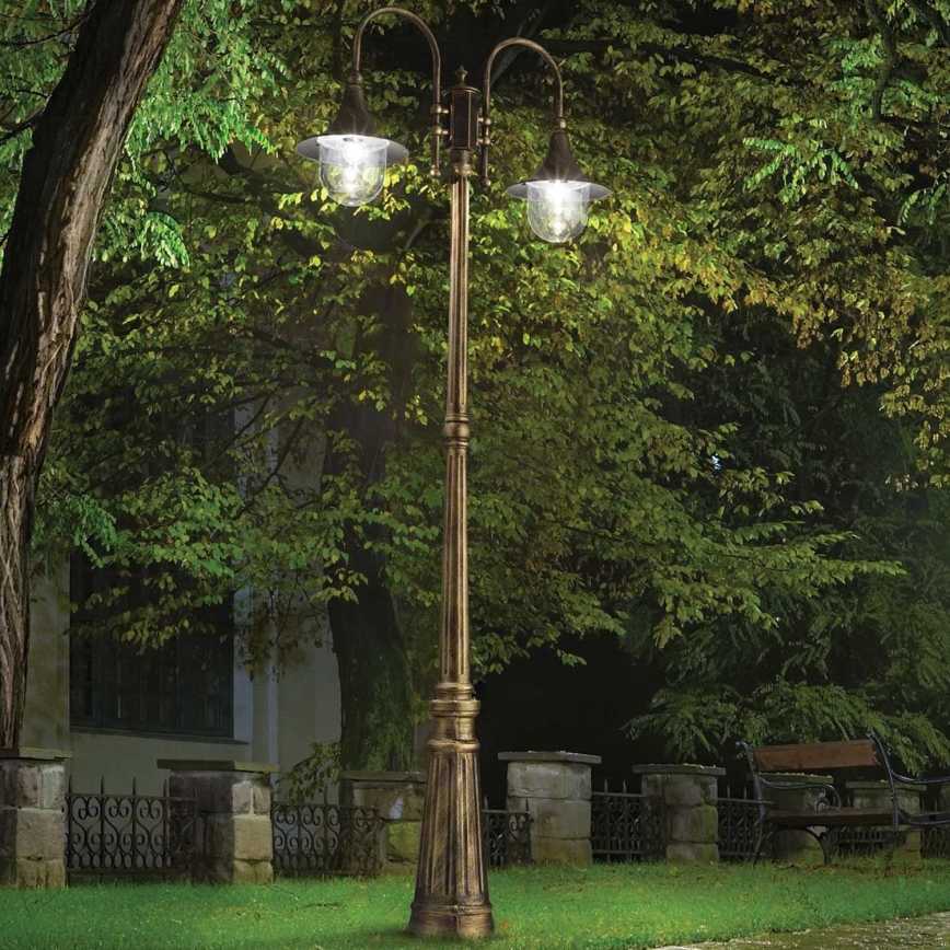 Ideal Lux - Zunanja svetilka CIMA 2xE27/52W/230V 216 cm IP43 patina