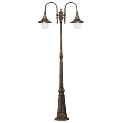Ideal Lux - Zunanja svetilka CIMA 2xE27/52W/230V 216 cm IP43 patina