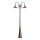 Ideal Lux - Zunanja svetilka CIMA 2xE27/52W/230V 216 cm IP43 rjava