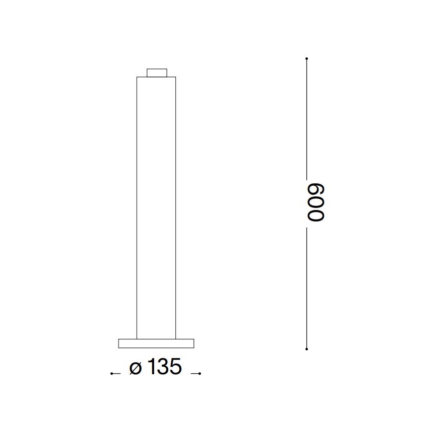Ideal Lux - Zunanja svetilka CLIO 1xE27/42W/230V 60 cm IP44 antracit