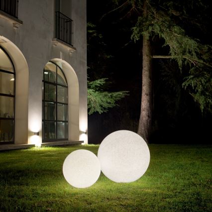 Ideal Lux - Zunanja svetilka DORIS 1xE27/60W/230V premer 48 cm IP44 siva
