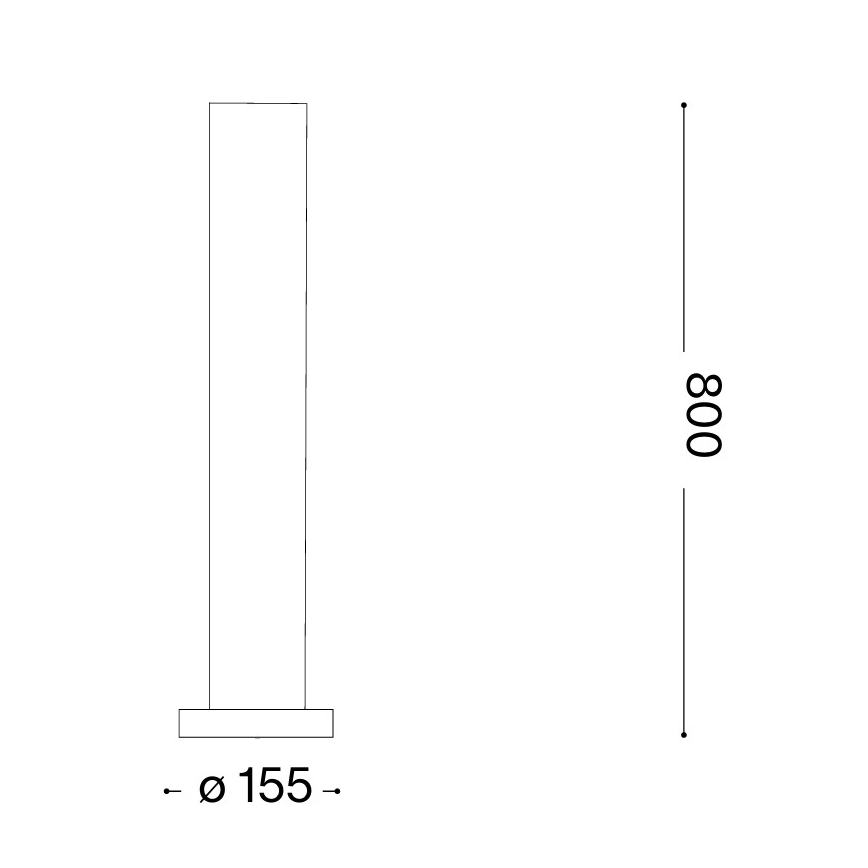 Ideal Lux - Zunanja svetilka EDO OUTDOOR 1xGX53/15W/230V 80 cm IP65 rjava