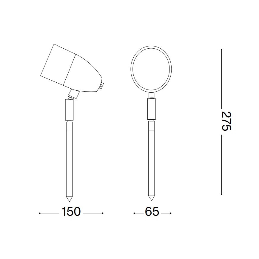 Ideal Lux - Zunanja svetilka INSIDE 1xG9/15W/230V 27,5 cm IP54 rjava