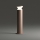 Ideal Lux - Zunanja svetilka TORRE 1xE27/15W/230V 60 cm IP65 rjava