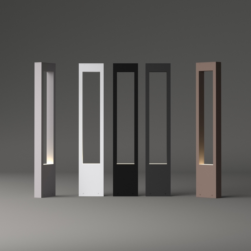Ideal Lux - Zunanja svetilka VEGA 1xG9/15W/230V 80 cm IP44 rjava