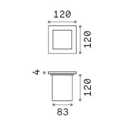 Ideal Lux - Zunanja svetilka za dovozno pot 1xG9/15W/230V IP54