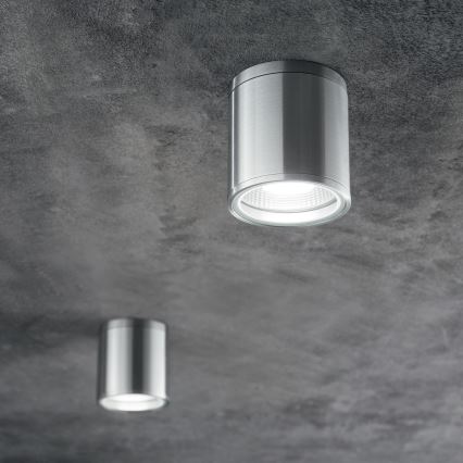 Ideal Lux - Zunanja točkovna svetilka GUN 1xGU10/28W/230V, premer 11 cm, IP55, siva