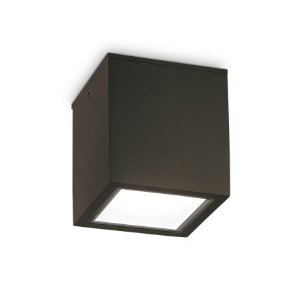 Ideal Lux - Zunanje smerno svetilo TECHO 1xGU10/20W/230V 15x15 cm IP54 črna