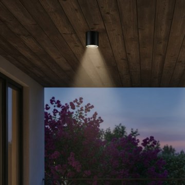 Ideal Lux - Zunanje točkovno svetilo GUN 1xGU10/28W/230V IP44 črno