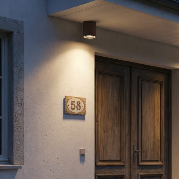 Ideal Lux - Zunanje točkovno svetilo GUN 1xGU10/28W/230V IP55 rjavo