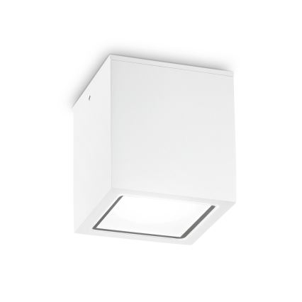 Ideal Lux - Zunanje točkovno svetilo TECHO 1xGU10/20W/230V 15x15 cm IP54 belo
