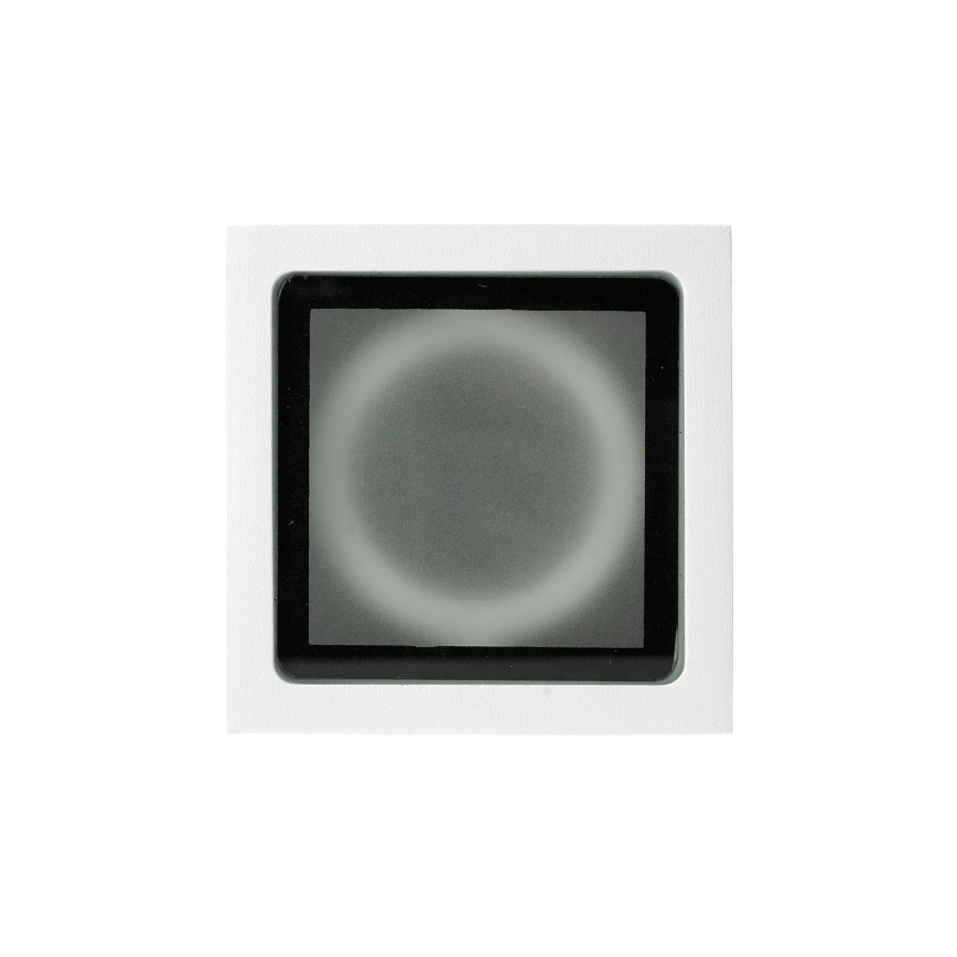 Ideal Lux - Zunanje točkovno svetilo TECHO 1xGU10/20W/230V 15x15 cm IP54 belo