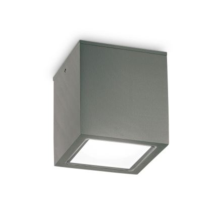 Ideal Lux - Zunanje točkovno svetilo TECHO 1xGU10/20W/230V 15x15 cm IP54 antracit