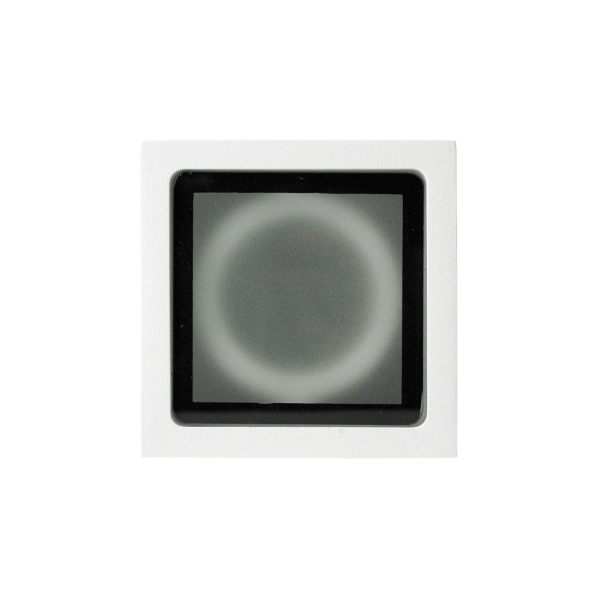 Ideal Lux - Zunanje točkovno svetilo TECHO 1xGU10/20W/230V 9x9 cm IP54 belo