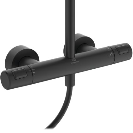 Ideal Standard A7545XG - Tuš komplet s termostatsko armaturo CERATHERM T25, mat črna