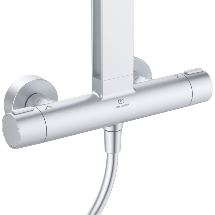 Ideal Standard BD583SI - Komplet za prho s termostatsko baterijo CERATHERM ALU+ matni krom