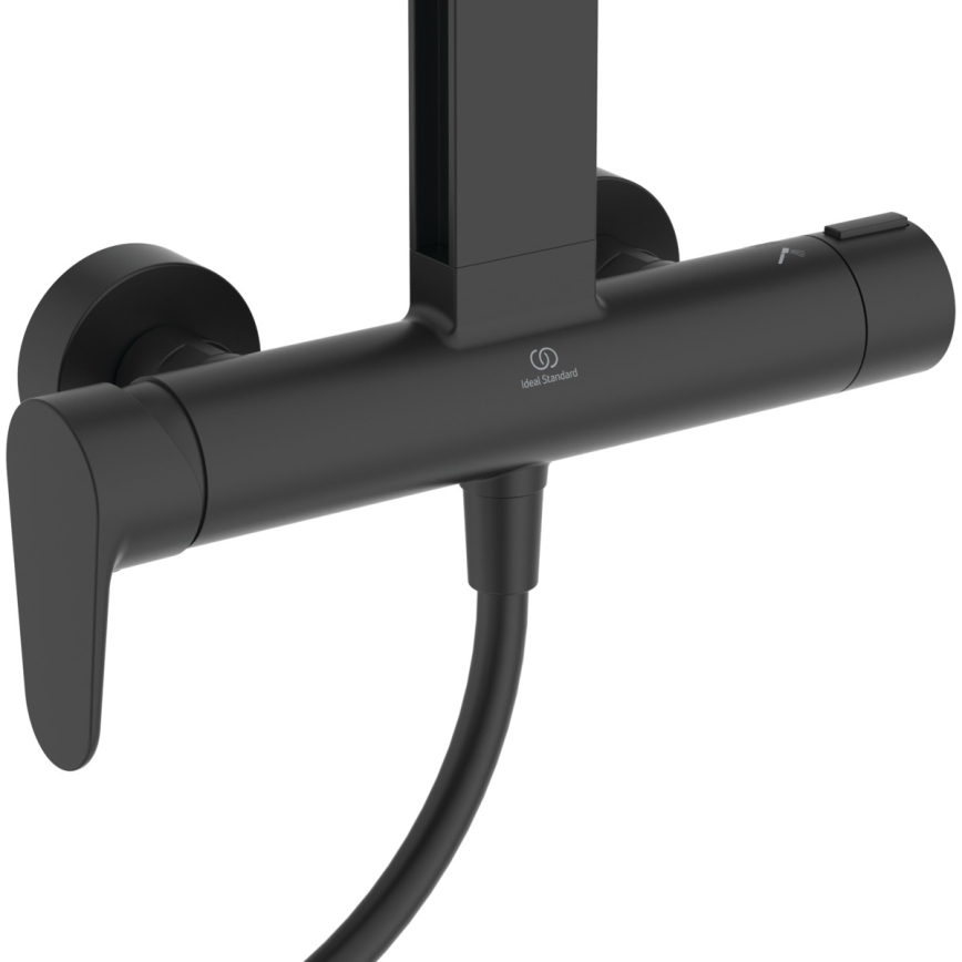 Ideal Standard BD584XG - Tušni komplet z baterijo CERAFLOW ALU+ v mat črni barvi