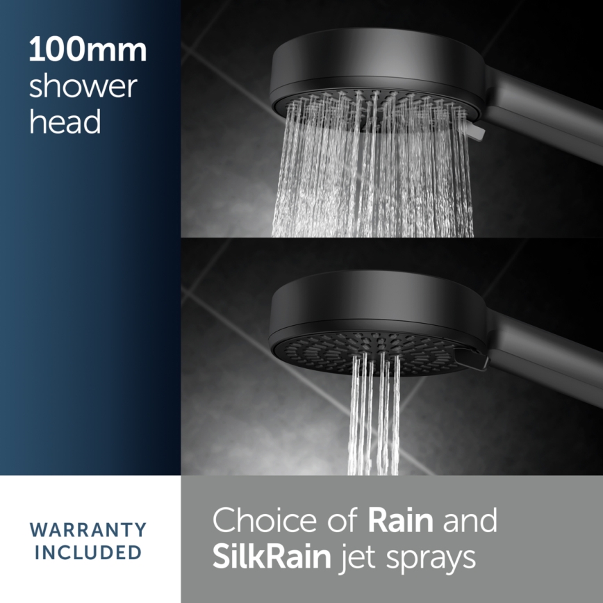 Ideal Standard BD586XG - Tuš komplet IDEALRAIN ALU+ mat črna