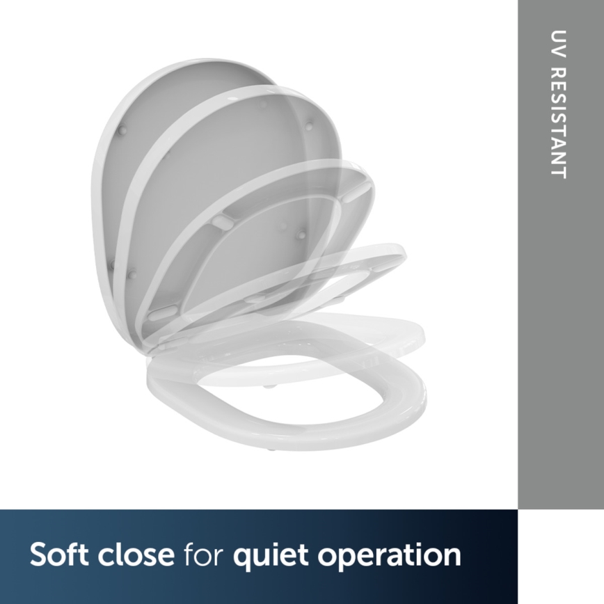 Ideal Standard E712701 - WC deska SoftClose CONNECT bela