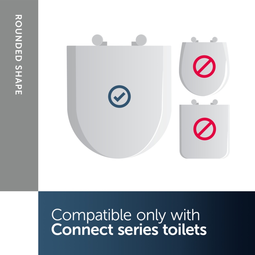 Ideal Standard E772401 - Sedež za WC CONNECT s funkcijo SoftClose, v beli barvi