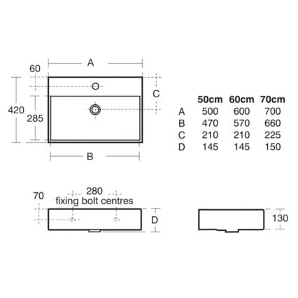 Ideal Standard K077701 - Viseči umivalnik STRADA 50x42 cm keramika/bela