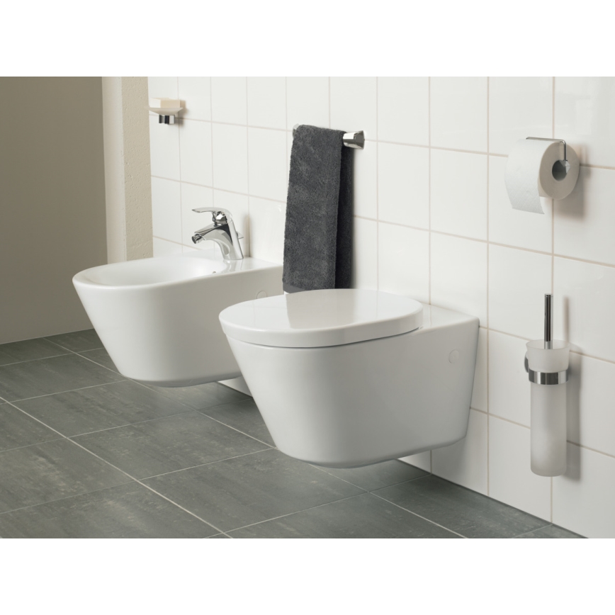 Ideal Standard K706101 - WC sedež TONIC z mehkim zapiranjem, bel