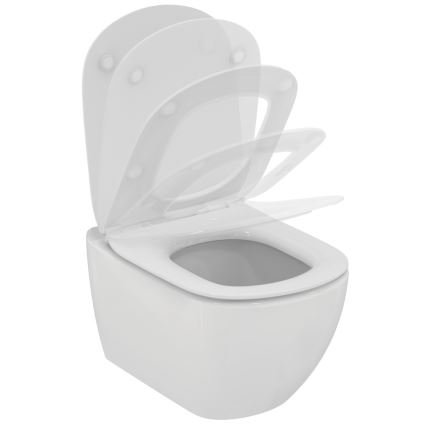 Ideal Standard T354601 - Viseča WC školjka s sedežem SoftClose TESI keramika/bela