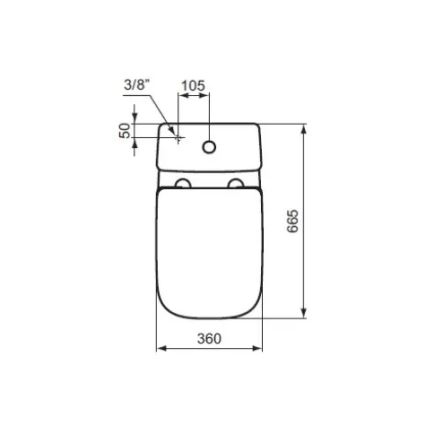 Ideal Standard T453001 - WC deska I.LIFE A bela