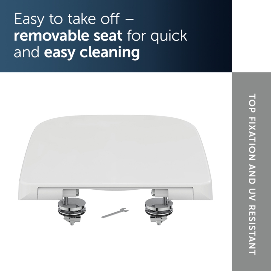 Ideal Standard T468301 - Deska za WC SoftClose I.LIFE B bela