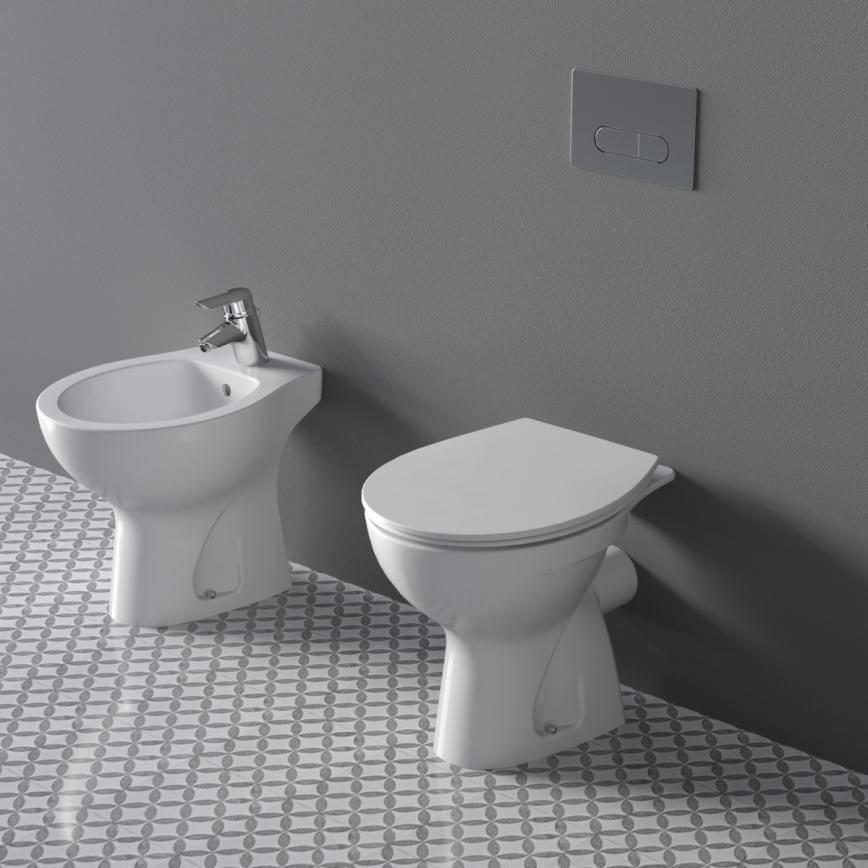 Ideal Standard W333101 - Stoječa WC školjka EUROVIT keramika/bela