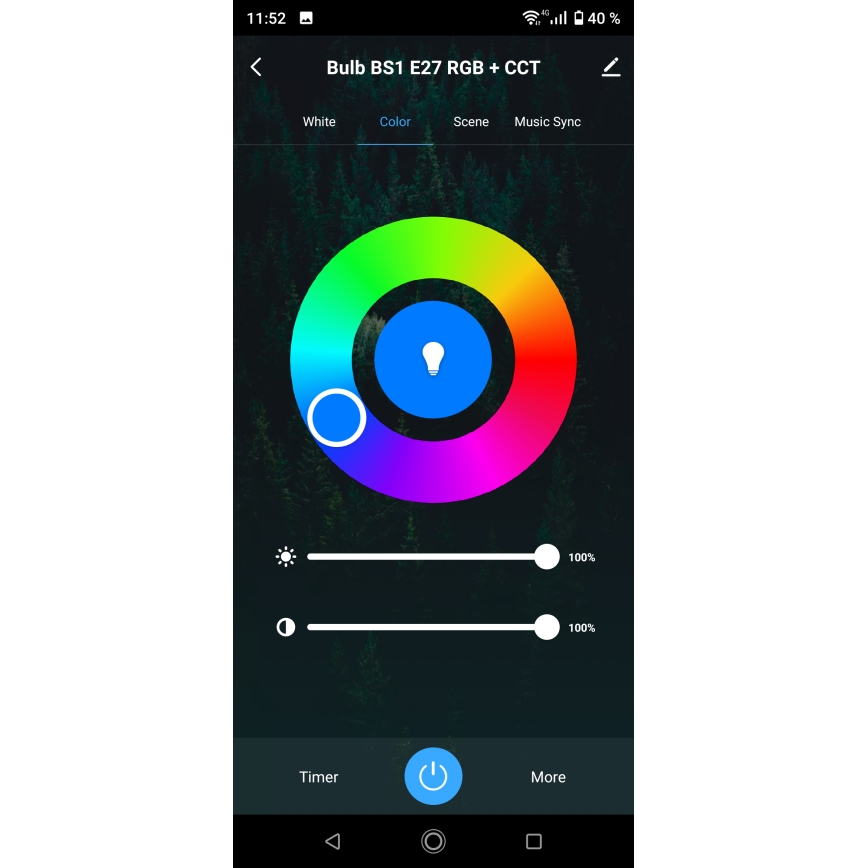 LED RGBW zatemnjevalna kopalniška stropna svetilka LED/24W/230V 3000-6500K premer 33 cm IP54 bela Wi-Fi