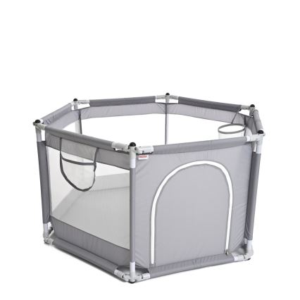 Igralni ograja 120 cm siva