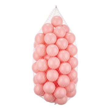 Igralne plastične kroglice 50 kosov, premer 7 cm, roza