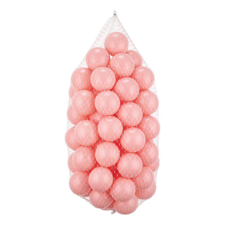 Igralne plastične kroglice 50 kosov, premer 7 cm, roza