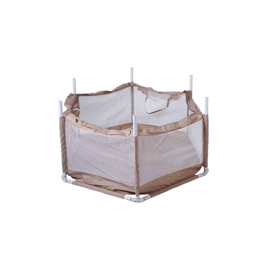 Igralni ograja 120 cm rjava