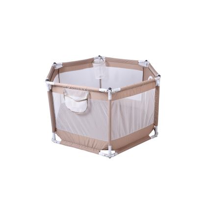 Igralni ograja 120 cm rjava