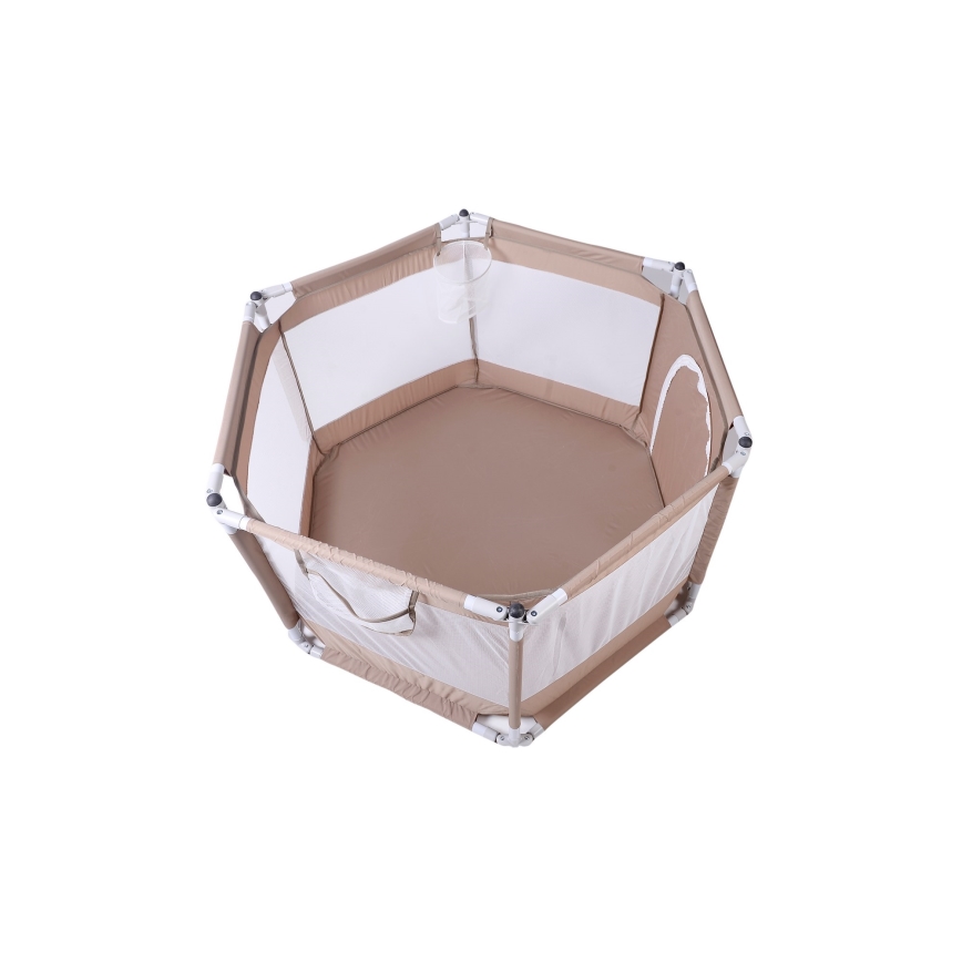 Igralni ograja 120 cm rjava