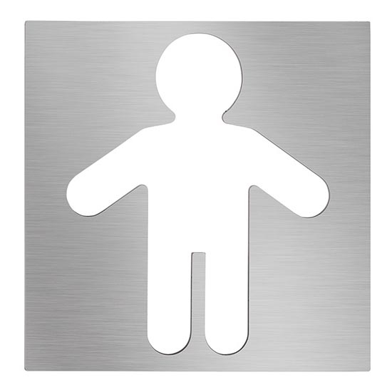 Ikona Moški 12x12 cm nerjaveče jeklo/srebrna