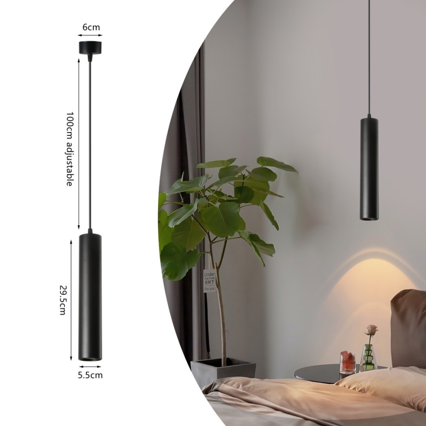 Lestenec na vrvici PUNTO 1xGU10/9W/230V