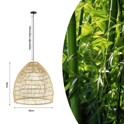 Lestenec na vrvici BOHO DELICADO 1xE27/40W/230V Ø 38 cm