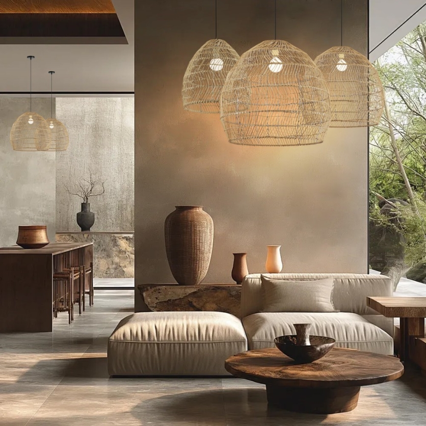 Lestenec na vrvici BOHO DELICADO 1xE27/40W/230V premer 60 cm