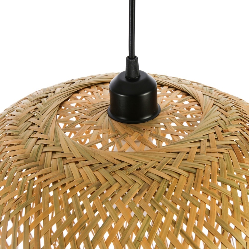Lestenec na vrvici HILO 1xE27/40W/230V pr. 45 cm bambus