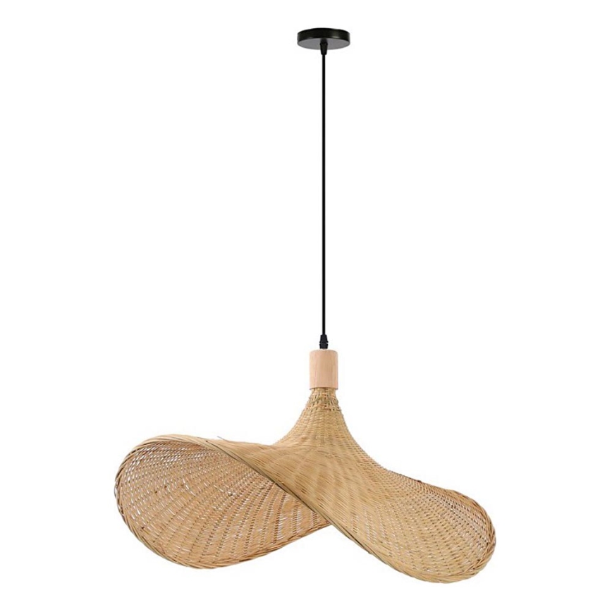 Immax 08289L - Lestenec na vrvici SOMBRERO 1xE27/40W/230V pr. 70 cm ratan