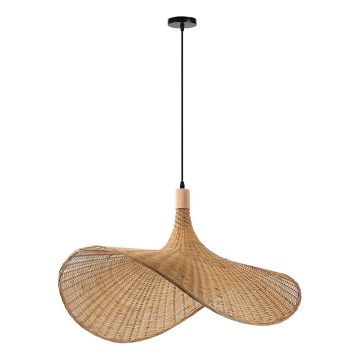 Immax 08290L - Lestenec na vrvici SOMBRERO 1xE27/40W/230V pr. 80 cm ratan