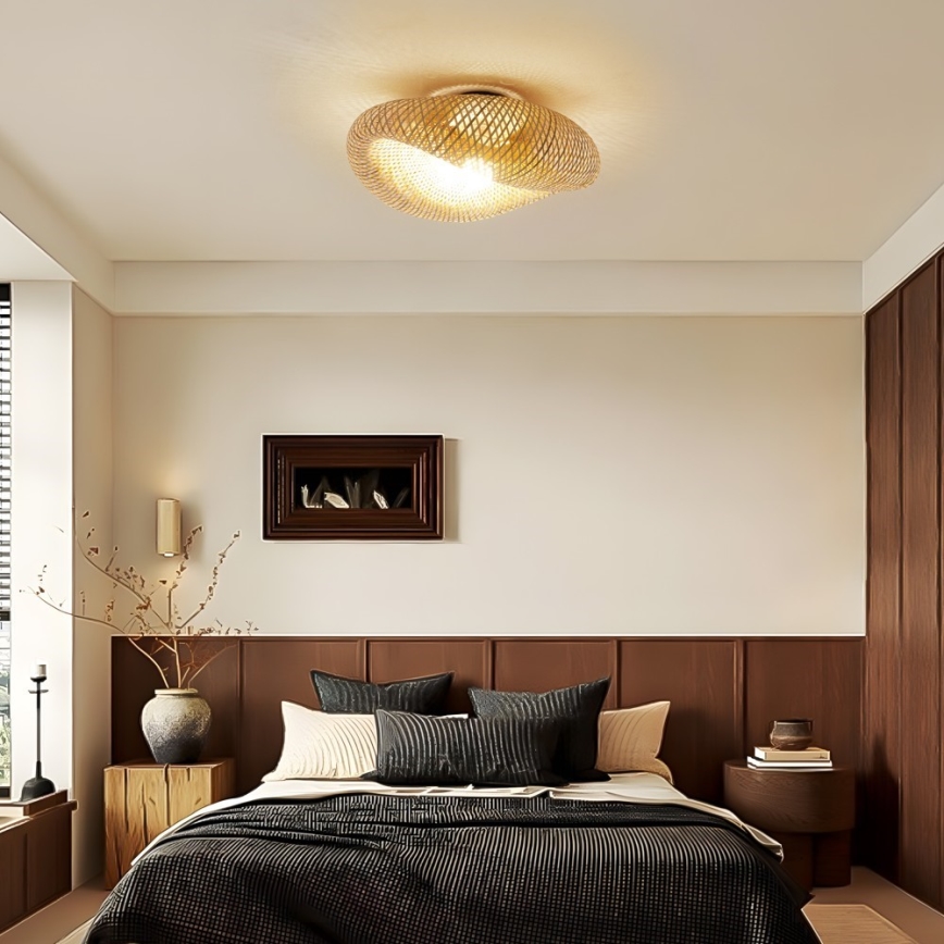 Stropna svetilka BOHO HILO 1xE27/40W/230V Ø 60 cm