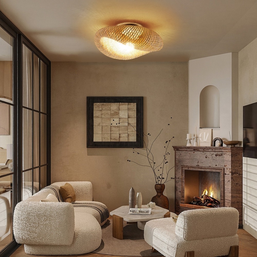 Stropna svetilka BOHO HILO 1xE27/40W/230V Ø 60 cm