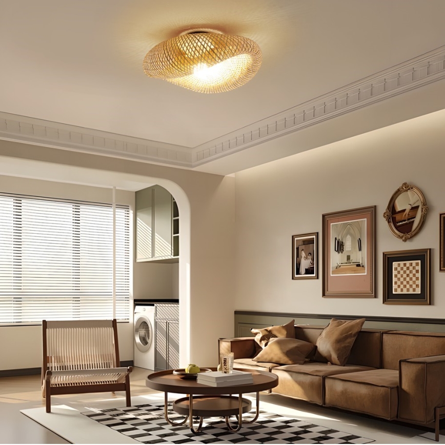 Stropna svetilka BOHO HILO 1xE27/40W/230V Ø 60 cm