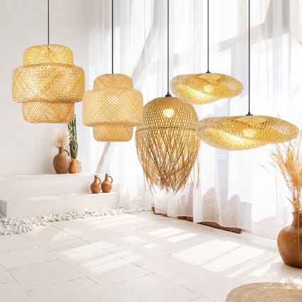 Stropna svetilka BOHO HILO 1xE27/40W/230V premer 80 cm